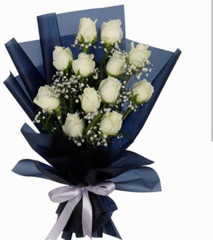 1 Dozen White Flower