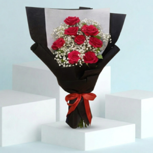 Red and White Flower bouquet