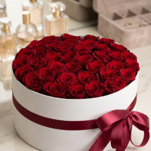 Luxury Red Rose Box Bouquet
